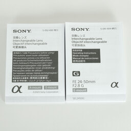 SONY FE 24-50mm F2.8 G SEL2450G SONY FE 24-50mm F2.8 G SEL2450G