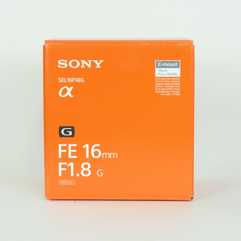 SONY FE 16mm F1.8 G SEL16F18G SONY FE 16mm F1.8 G SEL16F18G