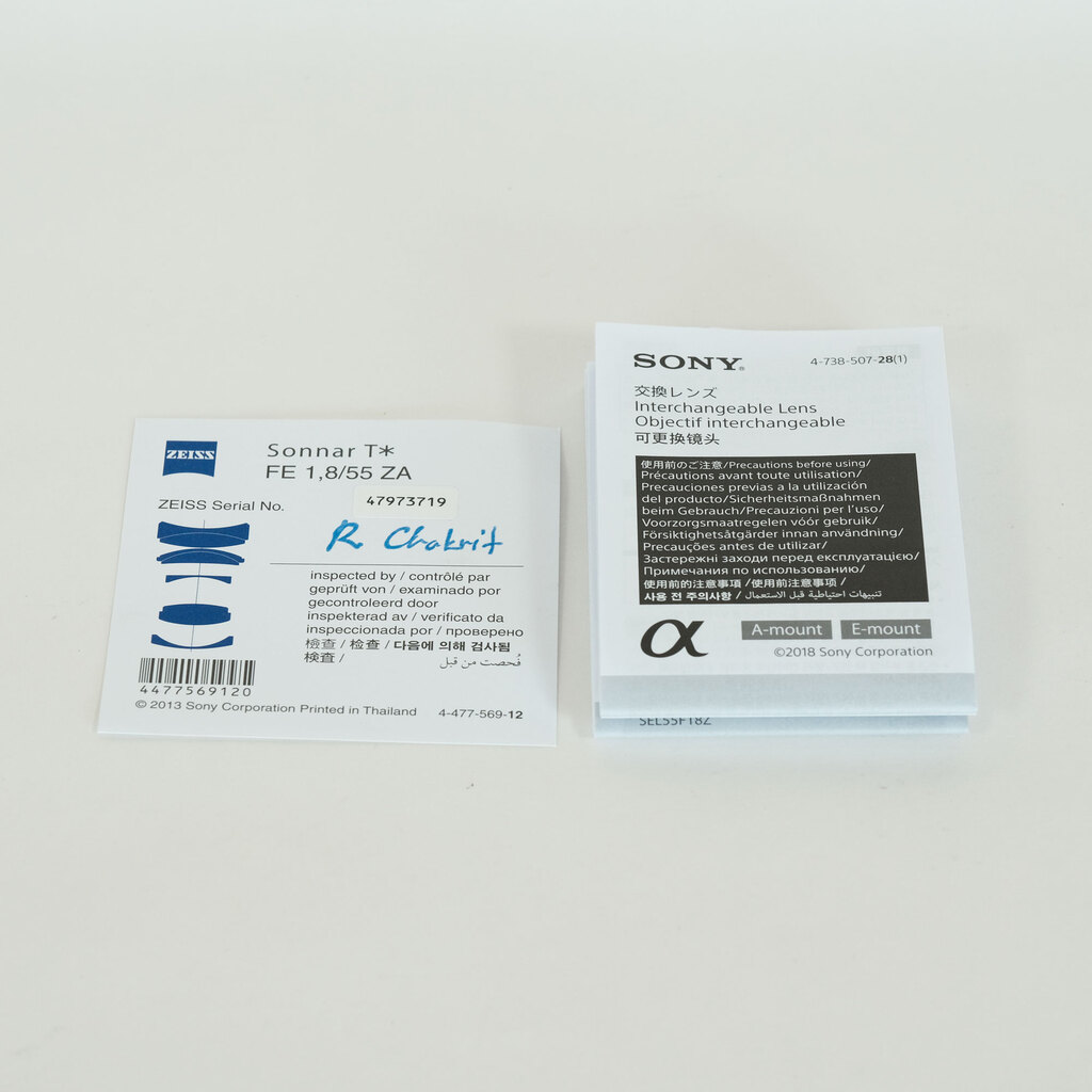 SONY Sonnar T* FE 55mm F1.8 ZA SEL55F18Z