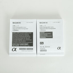 SONY FE 16-25mm F2.8 G SEL1625G SONY FE 16-25mm F2.8 G SEL1625G