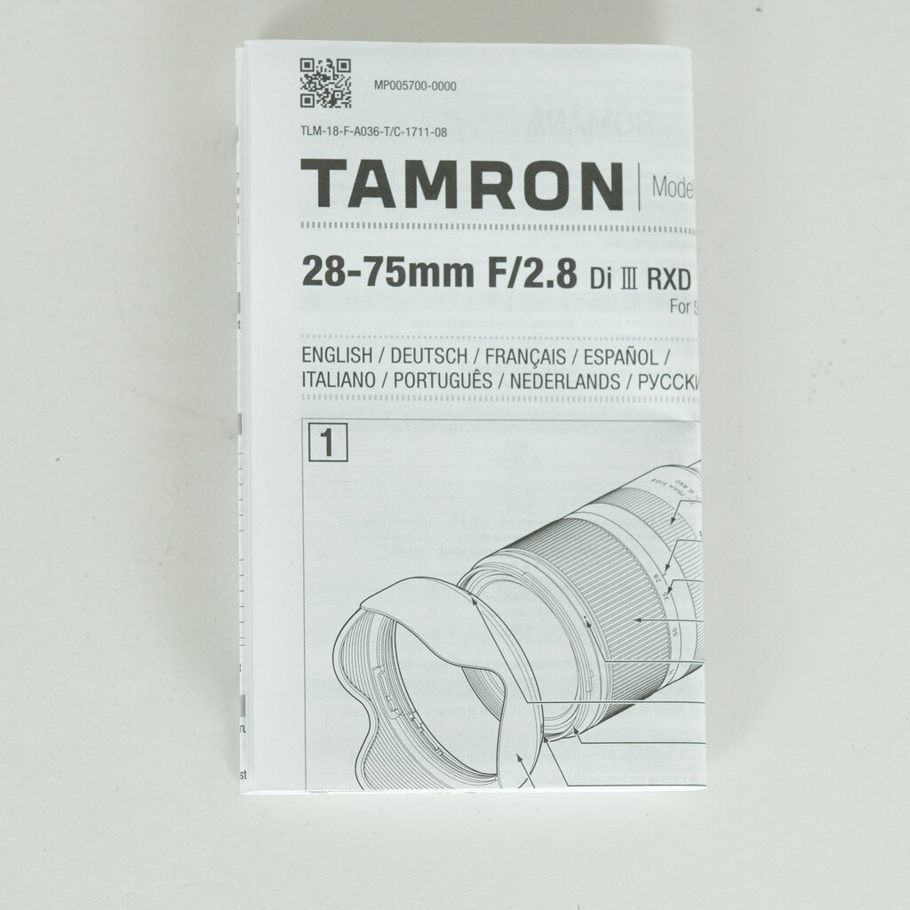 TAMRON 28-75mm F/2.8 Di III RXD (Model A036) [ソニーE用]