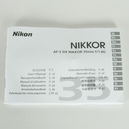 Nikon AF-S DX NIKKOR 35mm f/1.8G