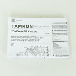 TAMRON 20-40mm F/2.8 Di III VXD(Model A062) [ソニーE用]