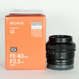 SONY FE 40mm F2.5 G SEL40F25G