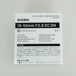SIGMA 18-50mm F2.8 DC DN｜Contemporary [キヤノンRF用]