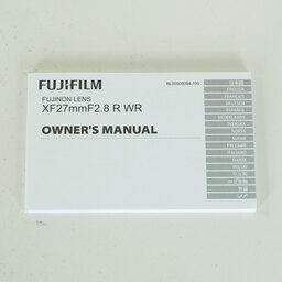 FUJIFILM XF27mmF2.8 R WR