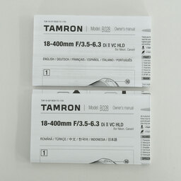 TAMRON 18-400mm F/3.5-6.3 Di II VC HLD (Model B028) [キヤノン用]