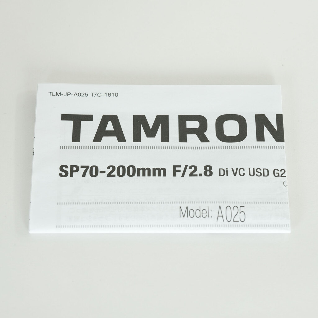 TAMRON SP 70-200mm F/2.8 Di VC USD G2（Model A025）[キヤノン用]