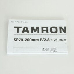 TAMRON SP 70-200mm F/2.8 Di VC USD G2（Model A025）[キヤノン用]