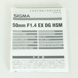 SIGMA 50mm F1.4 EX DG HSM (キヤノンEF用) SIGMA 50mm F1.4 EX DG HSM (キヤノンEF用)