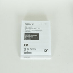 SONY FE 20-70mm F4 G SEL2070G SONY FE 20-70mm F4 G SEL2070G