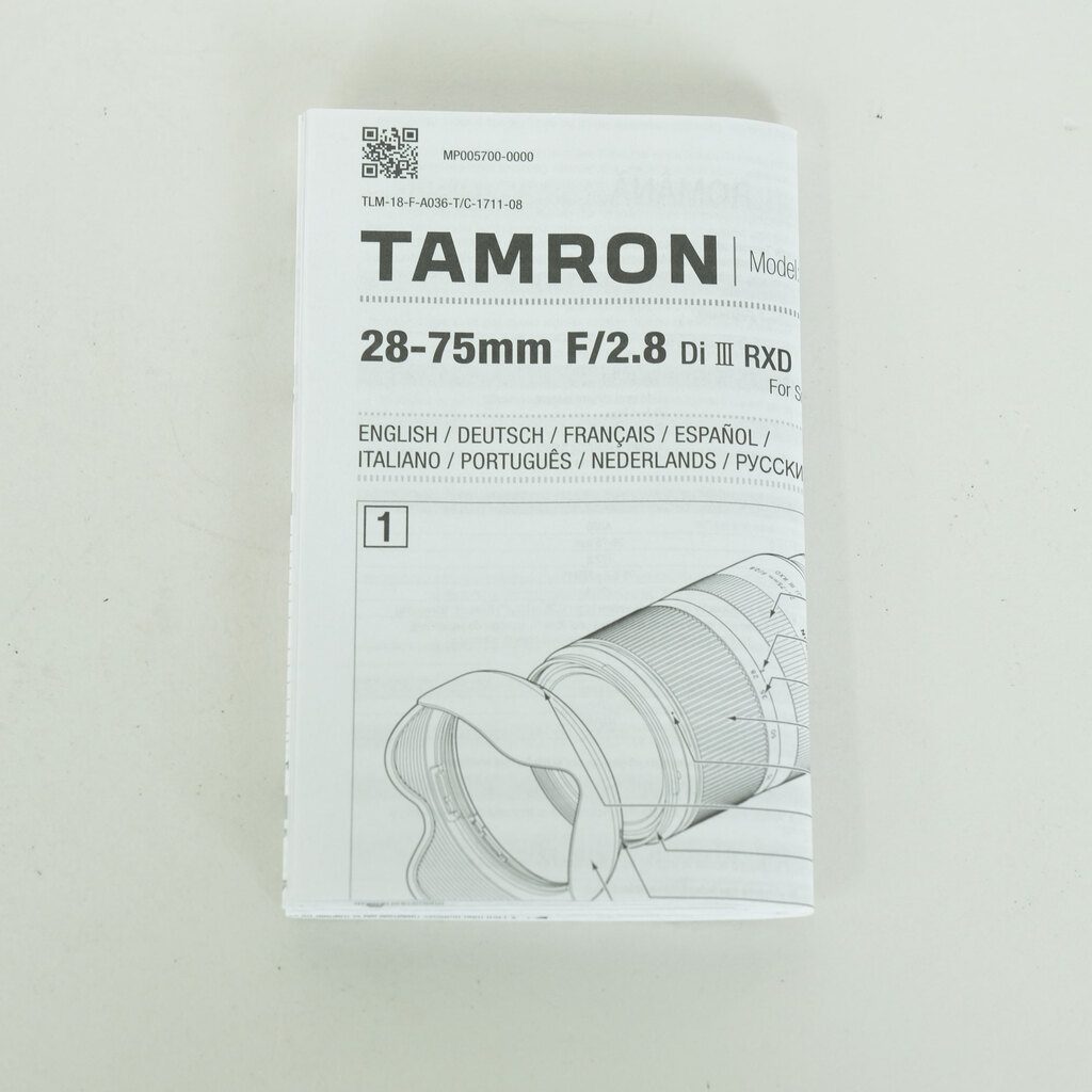 TAMRON 28-75mm F/2.8 Di III RXD (Model A036) [ソニーE用]