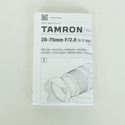TAMRON 28-75mm F/2.8 Di III RXD (Model A036) [ソニーE用]