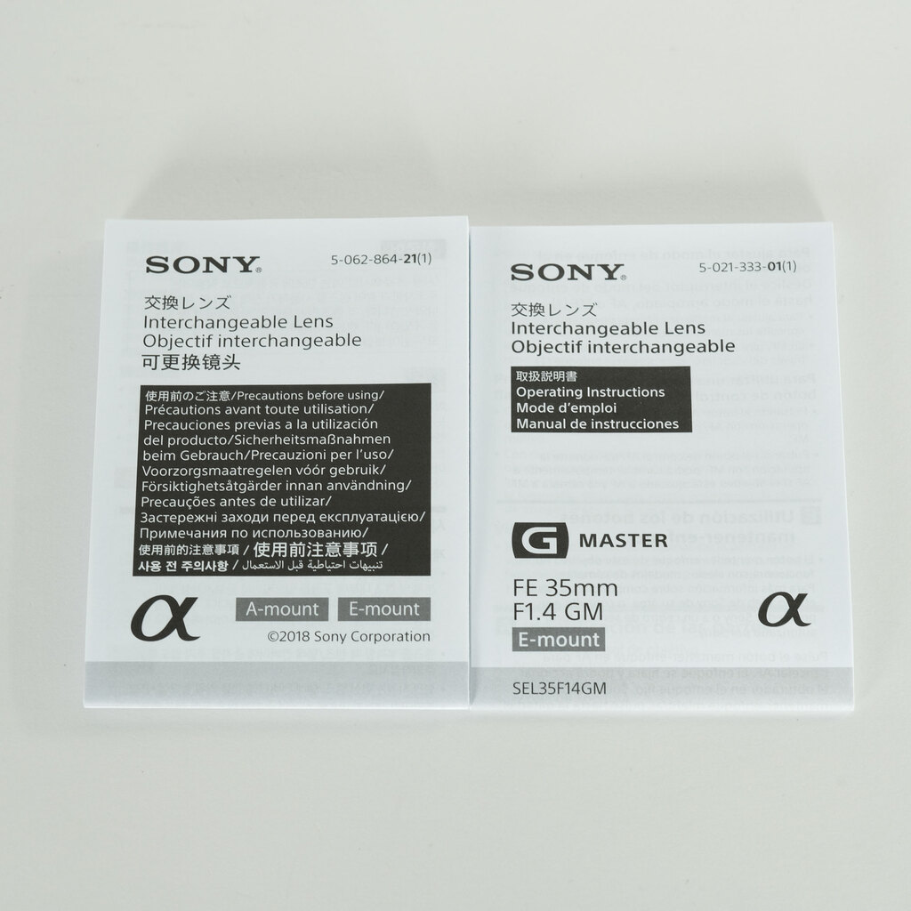 SONY FE 35mm F1.4 GM SEL35F14GM