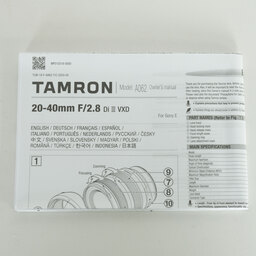 TAMRON 20-40mm F/2.8 Di III VXD(Model A062) [ソニーE用]