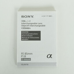 SONY FE 85mm F1.8 SEL85F18 SONY FE 85mm F1.8 SEL85F18