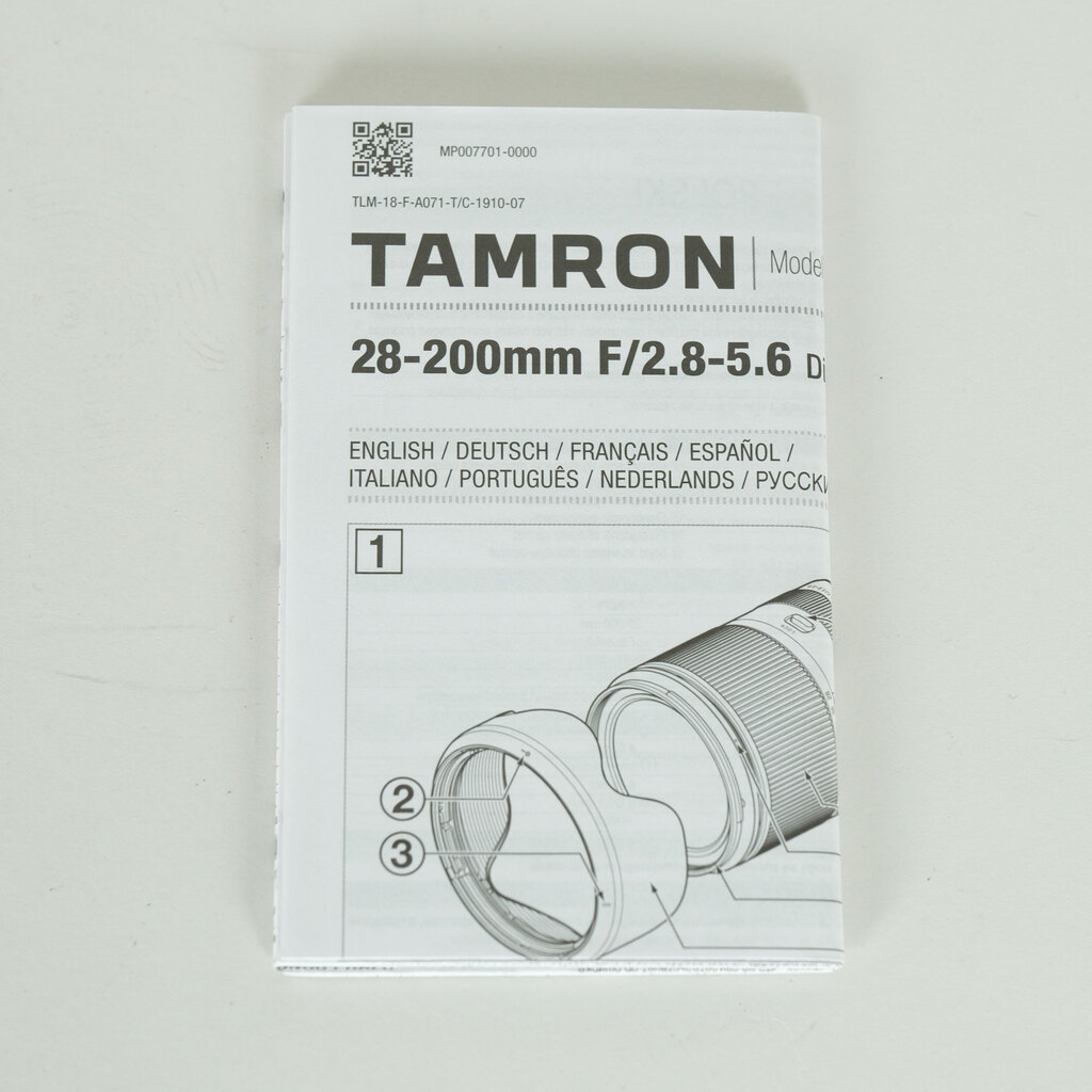 TAMRON 28-200mm F/2.8-5.6 Di III RXD (Model A071) [ソニーE用]