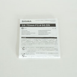SIGMA 24-70mm F2.8 DG DN｜Art [ソニーE用]