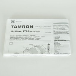 TAMRON 28-75mm F/2.8 Di III VXD G2 (Model A063) [ソニーE用]