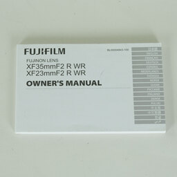 FUJIFILM XF23mmF2 R WR FUJIFILM XF23mmF2 R WR
