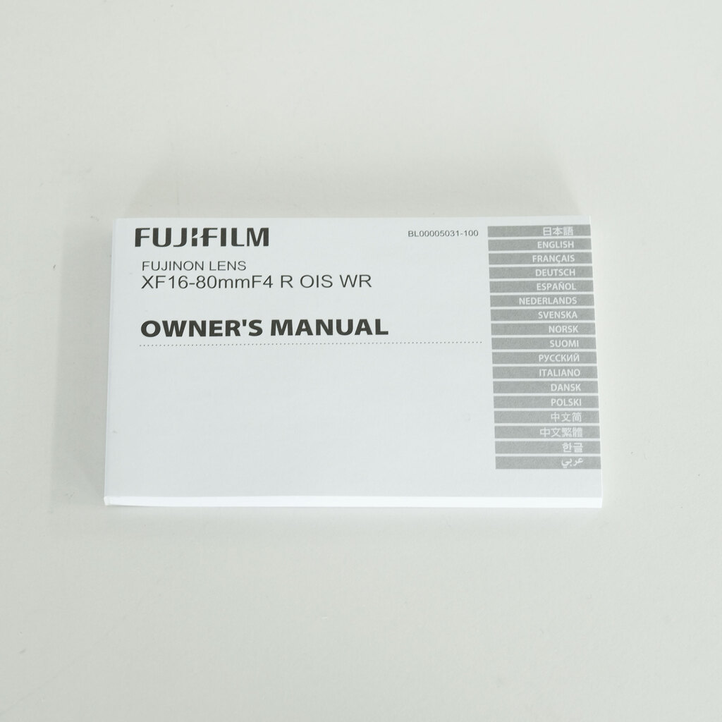 FUJIFILM XF16-80mmF4 R OIS WR