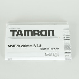 TAMRON SP 70-200mm F/2.8 Di LD MACRO (Model A001N II) [ニコンF用]