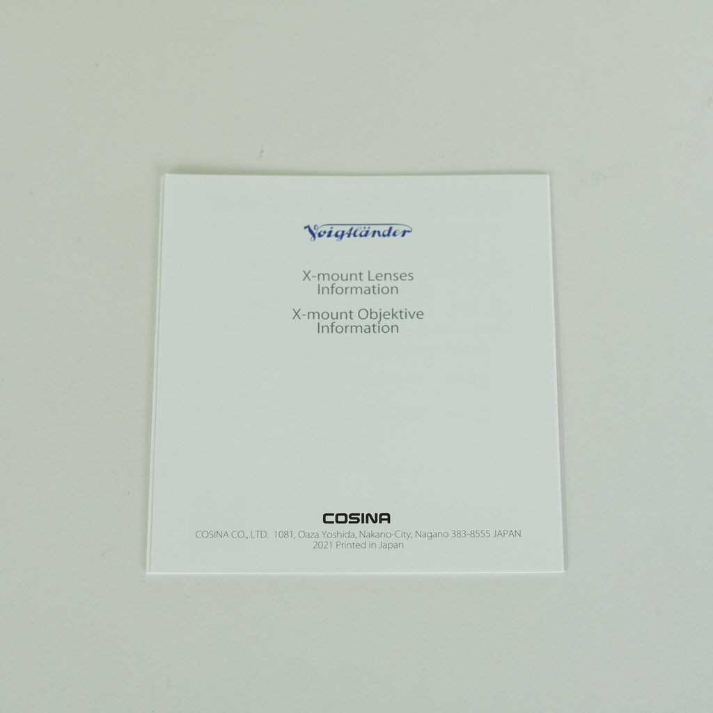 Voigtlander ULTRON 27mm F2［フジフイルムX用］