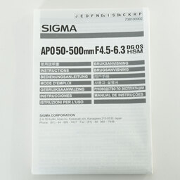 SIGMA APO 50-500mm F4.5-6.3 DG OS HSM (キヤノンEF用)