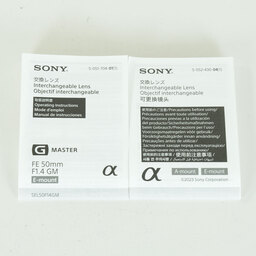 SONY FE 50mm F1.4 GM SEL50F14GM