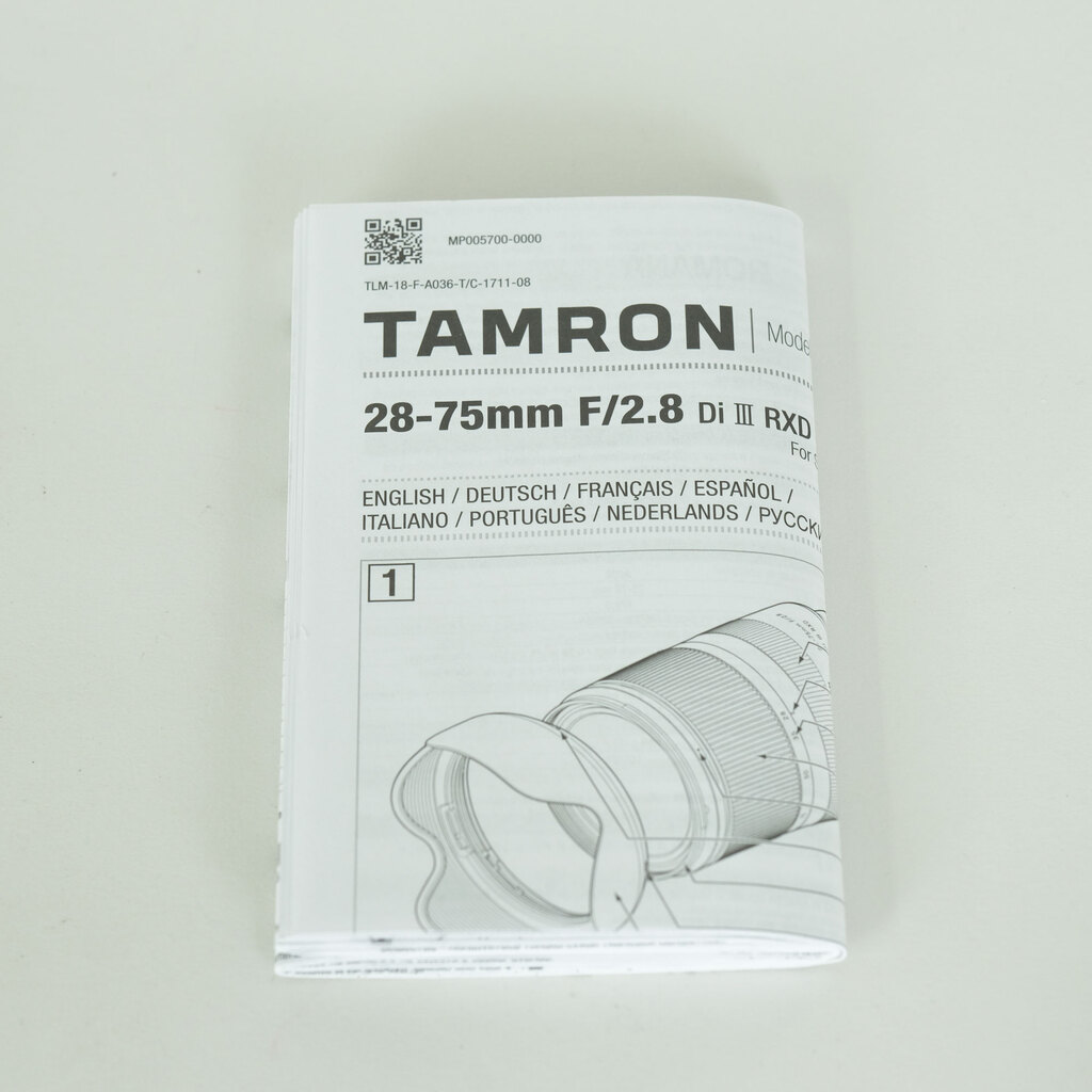 TAMRON 28-75mm F/2.8 Di III RXD (Model A036) [ソニーE用]