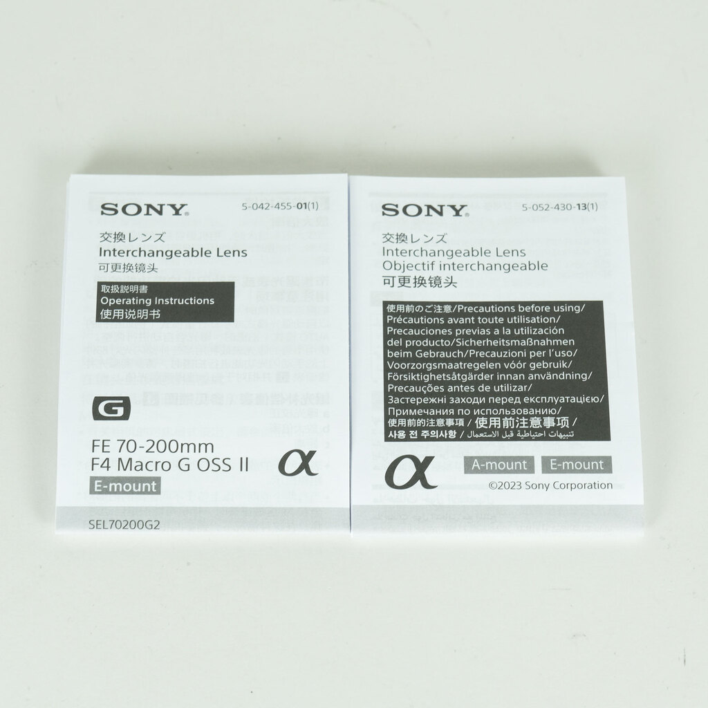 SONY FE70-200mm F4 Macro G OSS II SEL70200G2 SONY FE70-200mm F4 Macro G OSS II SEL70200G2