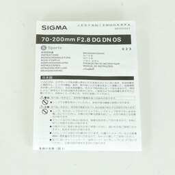 SIGMA 70-200mm F2.8 DG DN OS｜Sports [ライカL用]