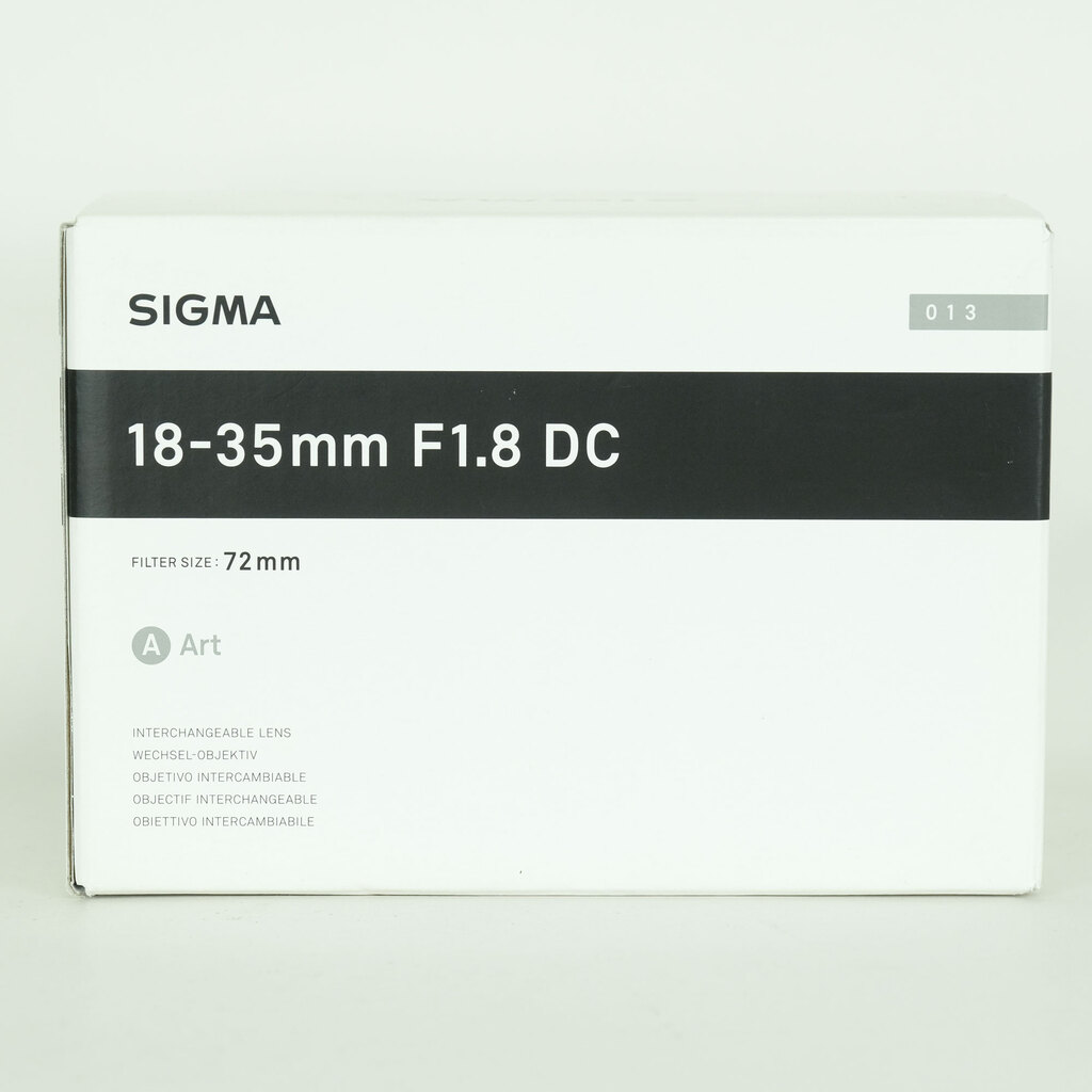 SIGMA 18-35mm F1.8 DC HSM｜Art [キヤノンEF用]