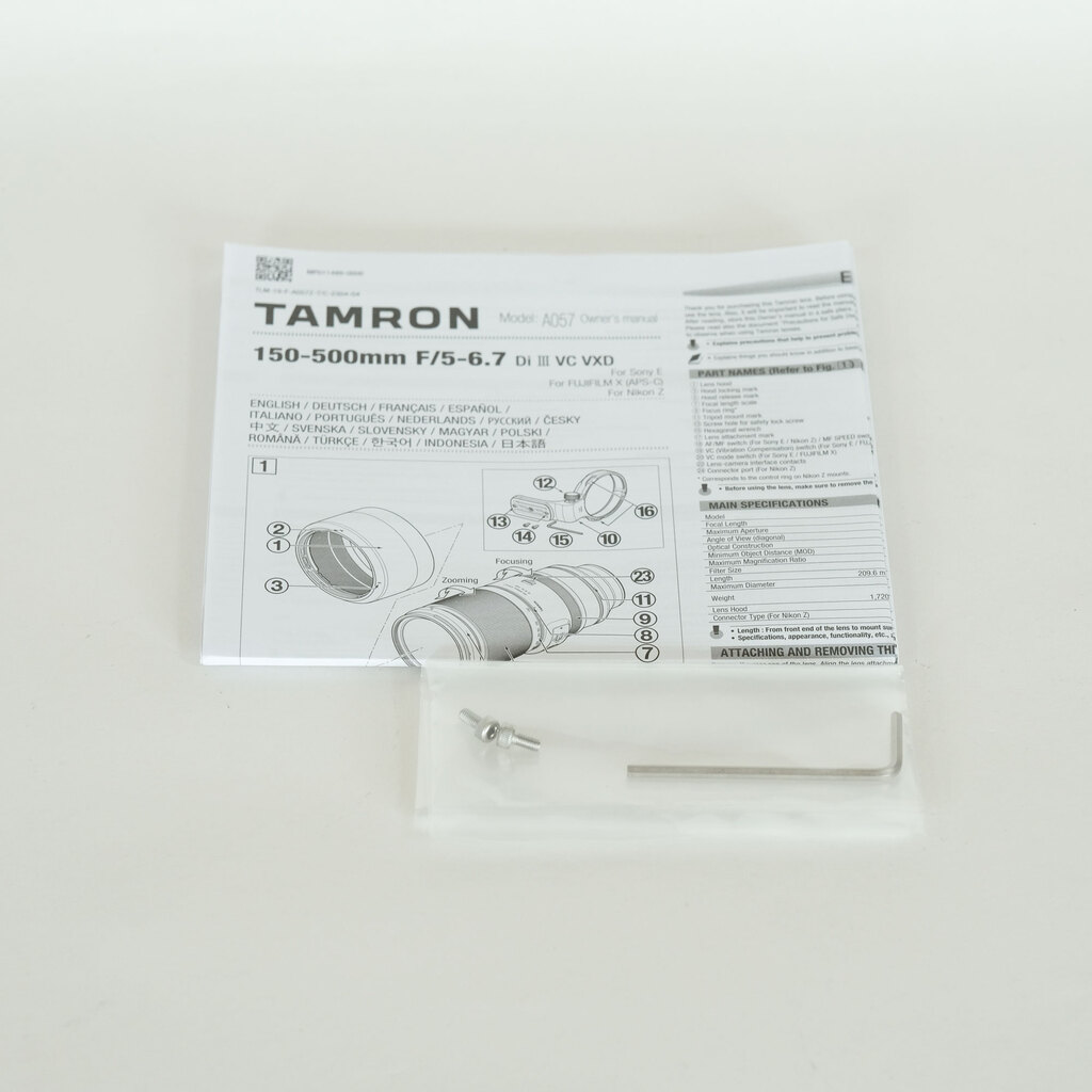 TAMRON 150-500mm F5-6.7 Di III VC VXD A057Z（ニコンZ用）