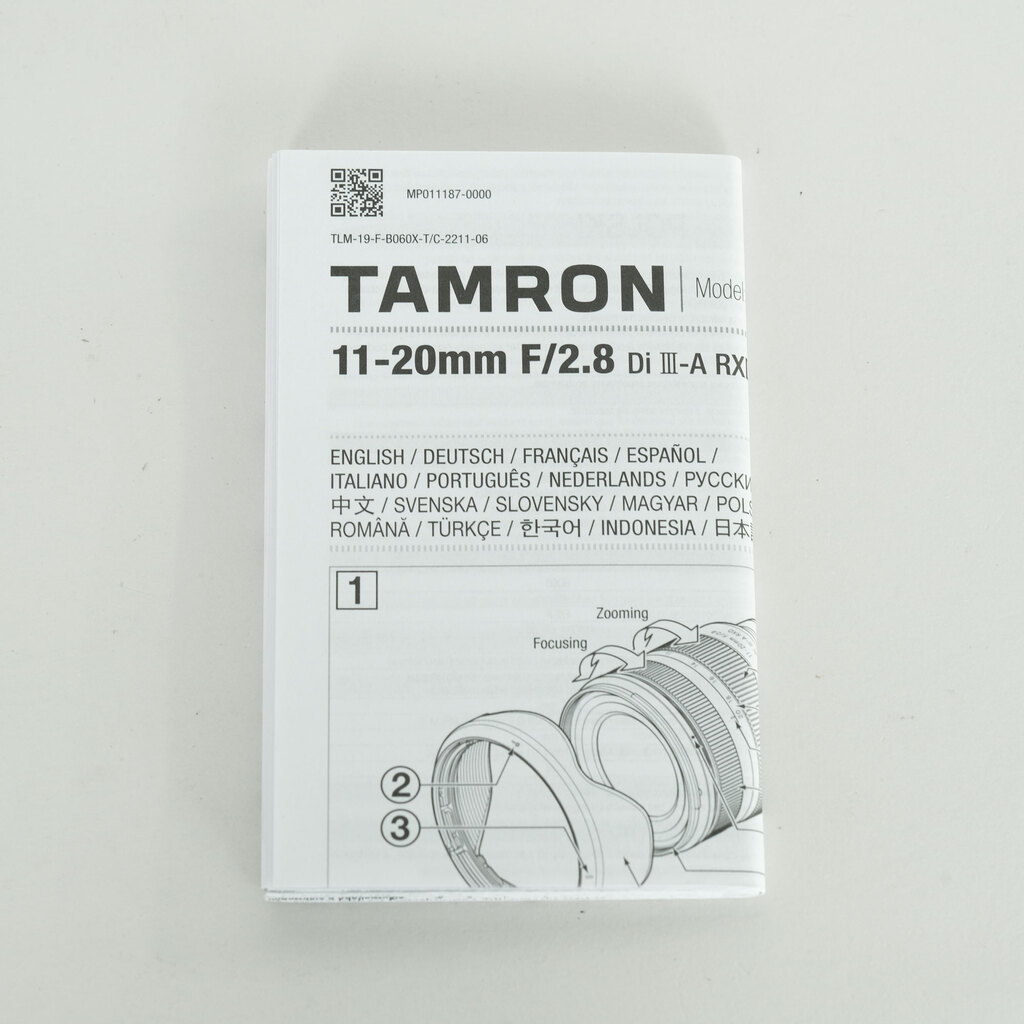 TAMRON 11-20mm F/2.8 Di III-A RXD (Model B060) [フジフイルムX用]
