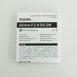 SIGMA 45mm F2.8 DG DN｜Contemporary [ソニーE用]