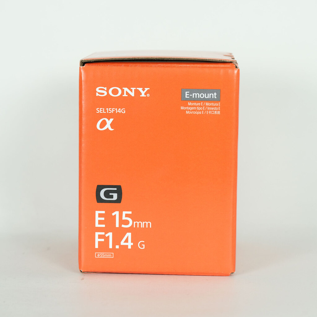 SONY E 15mm F1.4 G SEL15F14G