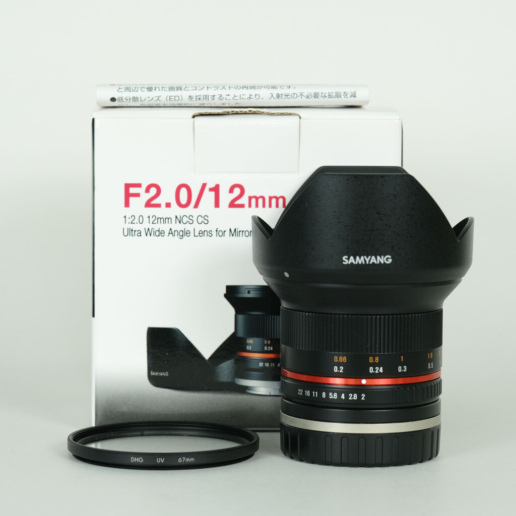 SAMYANG 12mm F2.0 NCS CS (ソニーE用) ブラック SAMYANG 12mm F2.0 NCS CS (ソニーE用) ブラック