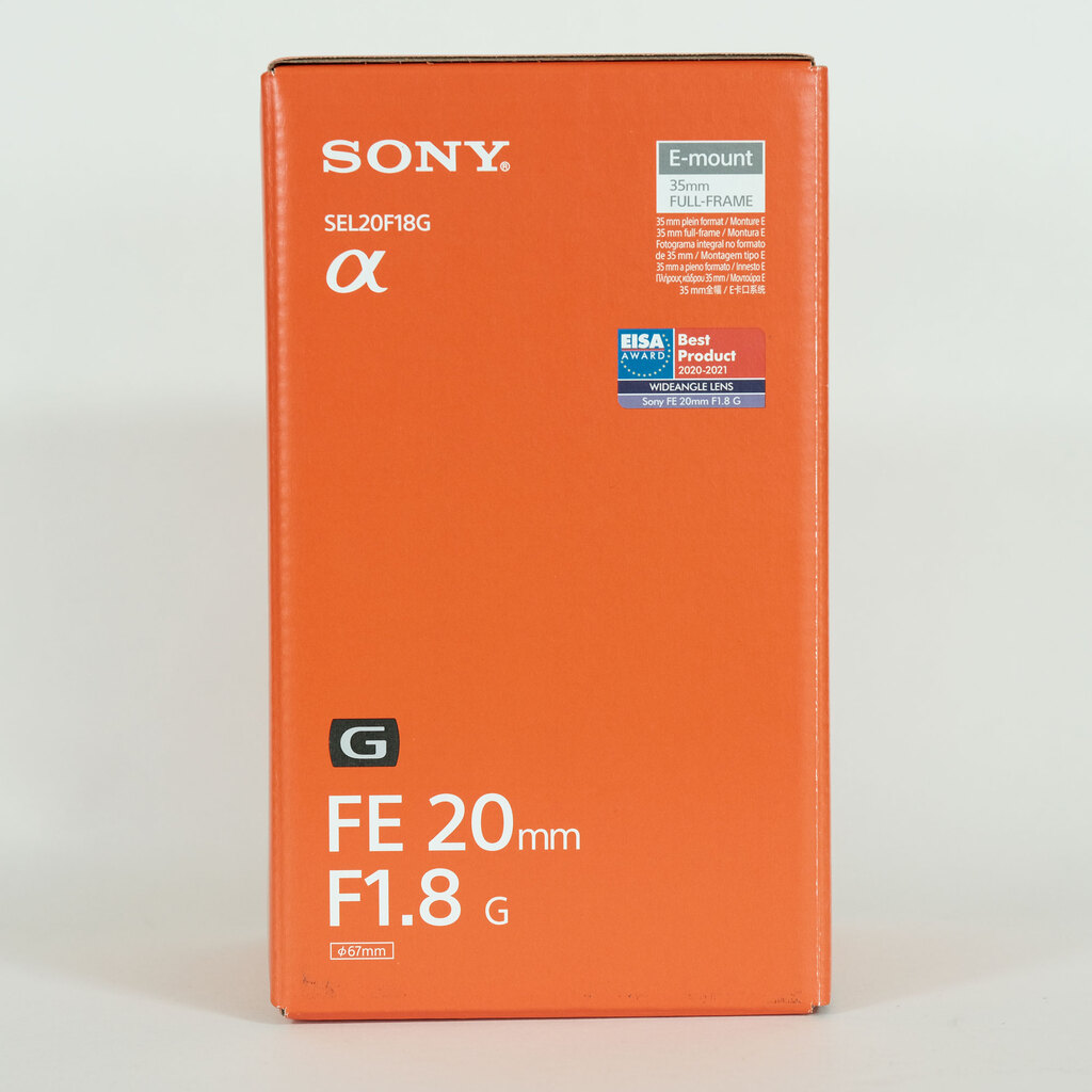 SONY FE 20mm F1.8 G SEL20F18G