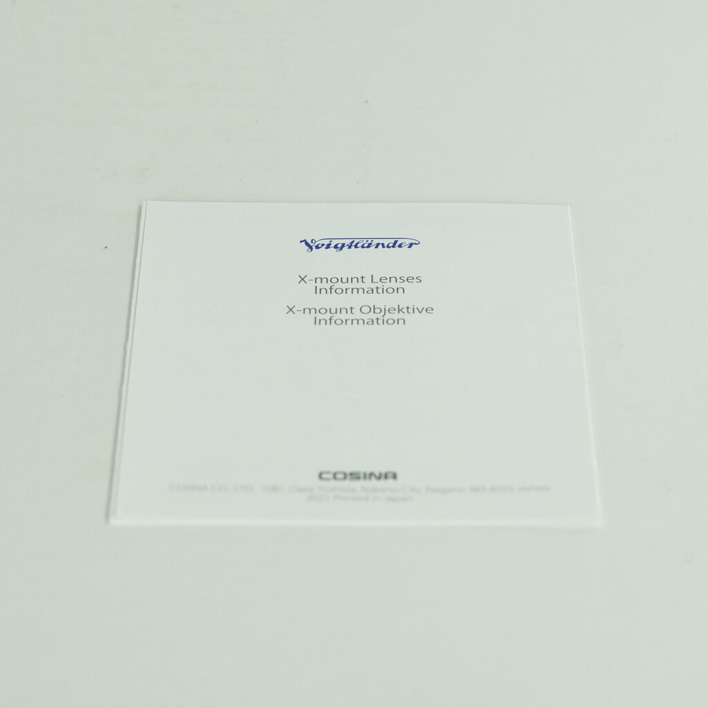 Voigtlander NOKTON 23mm F1.2 Aspherical [フジフイルムX用]