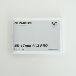OLYMPUS M.ZUIKO DIGITAL ED 17mm F1.2 PRO