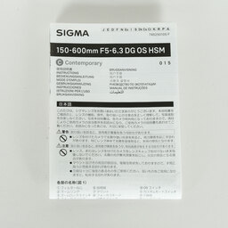 SIGMA 150-600mm F5-6.3 DG OS HSM | Contemporary [キヤノンEF用]