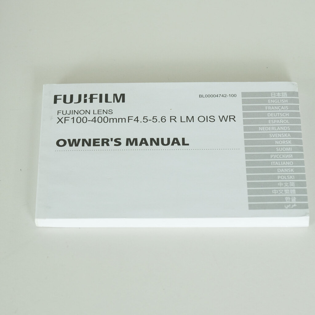FUJIFILM XF100-400mmF4.5-5.6 R LM OIS WR