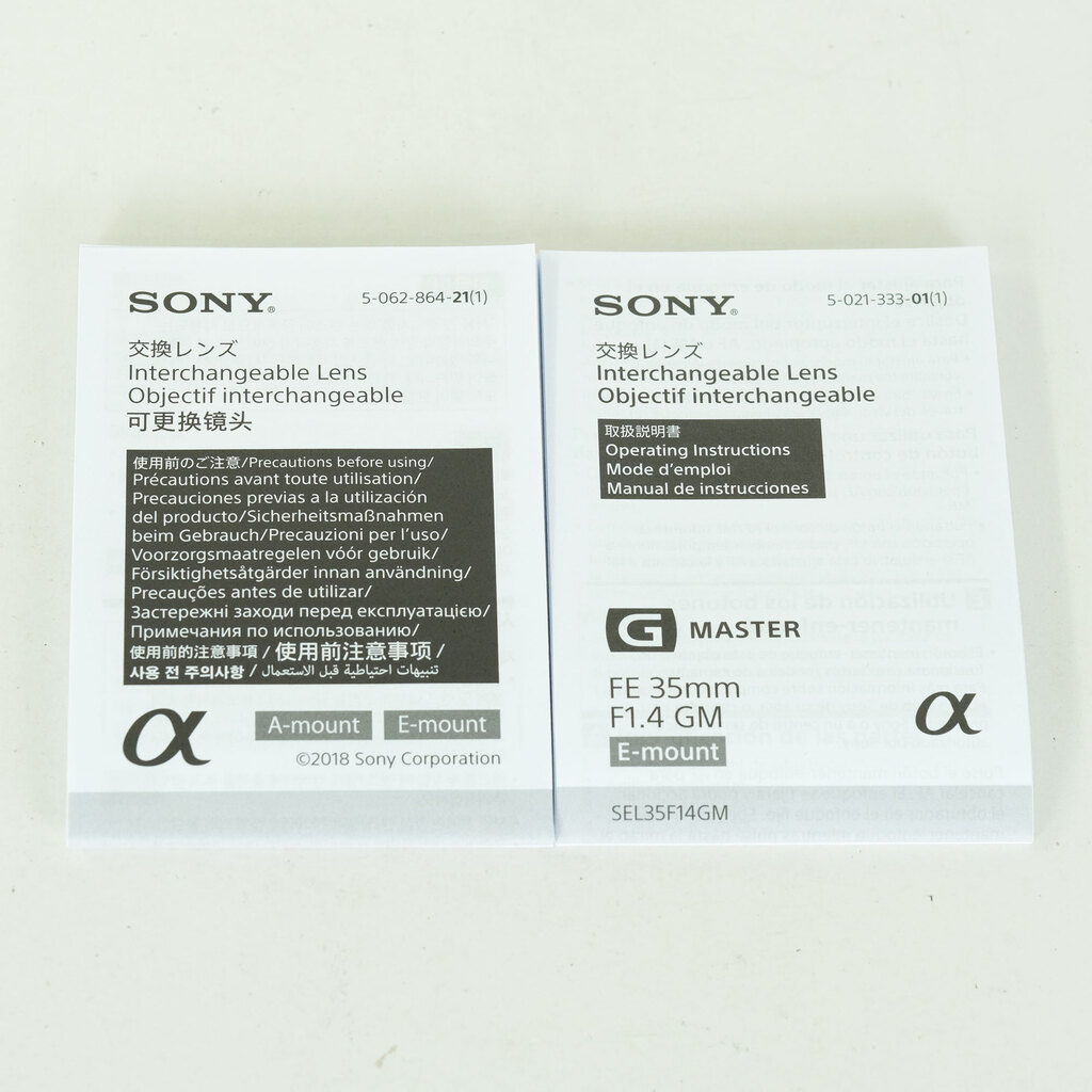 SONY FE 35mm F1.4 GM SEL35F14GM