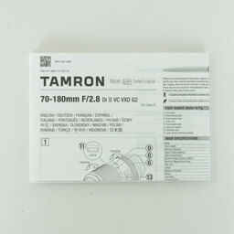 TAMRON 70-180mm F/2.8 Di III VC VXD G2（Model A065） [ソニーE用]
