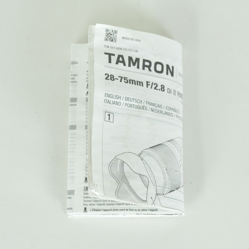 TAMRON 28-75mm F/2.8 Di III RXD (Model A036) [ソニーE用]