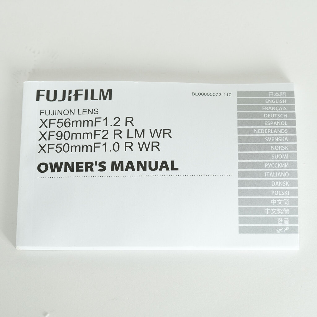 FUJIFILM XF50mmF1.0 R WR