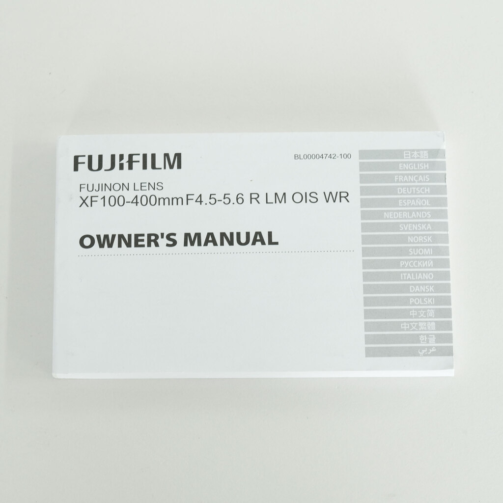FUJIFILM XF100-400mmF4.5-5.6 R LM OIS WR