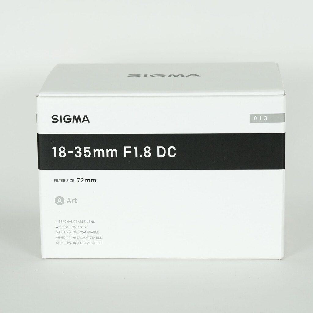 SIGMA 18-35mm F1.8 DC HSM｜Art [キヤノンEF用]