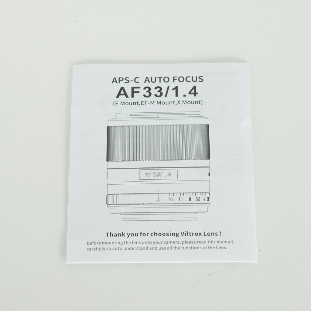 VILTROX AF 33mm F1.4 (フジフイルムX用)